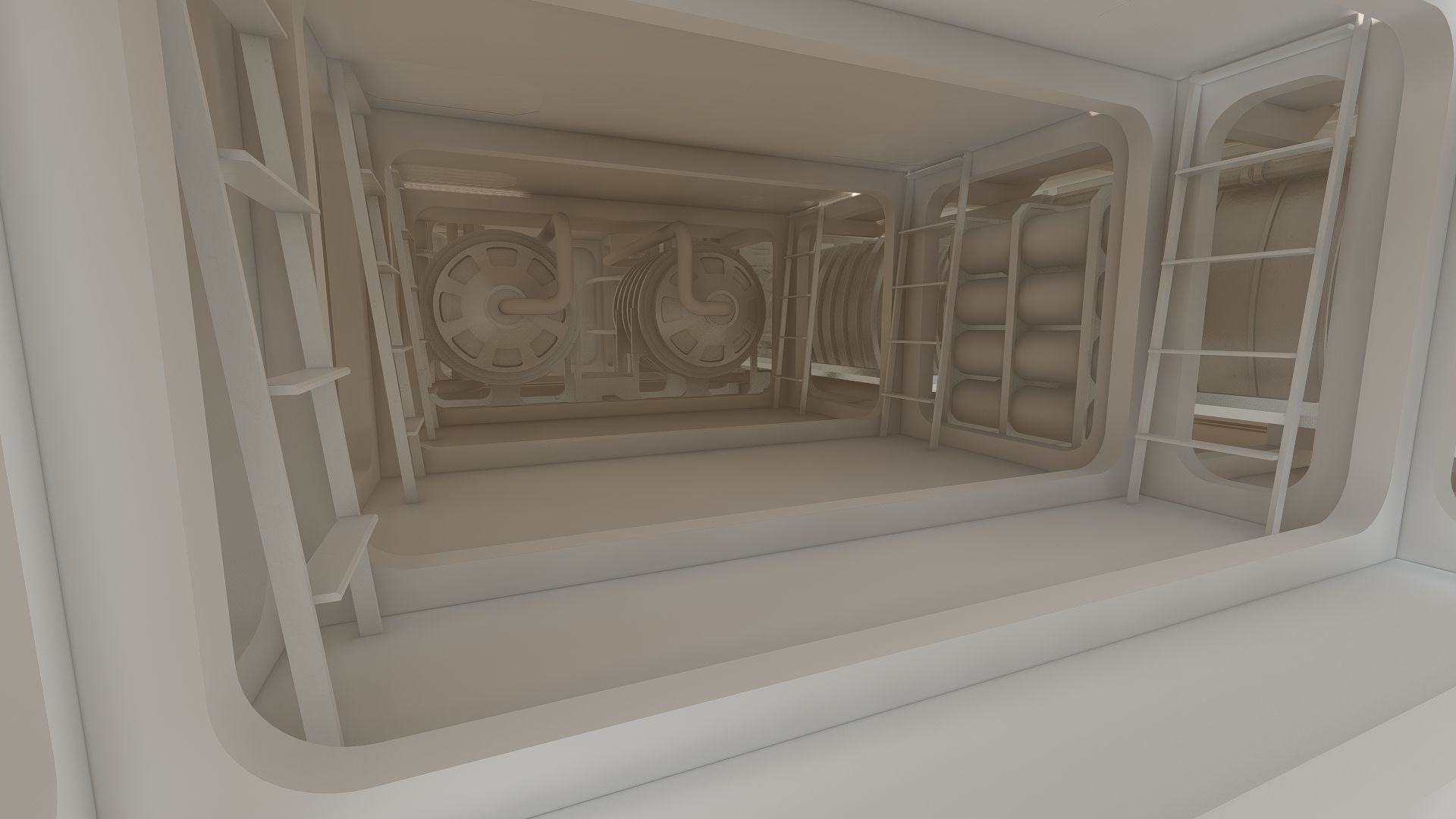 Star Wars Lambda T4A Class Shuttle with full interior 3D model_61