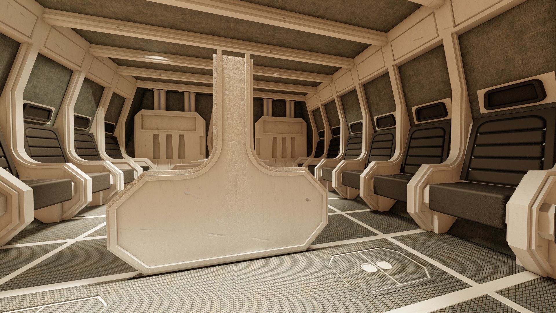 Star Wars Lambda T4A Class Shuttle with full interior 3D model_30