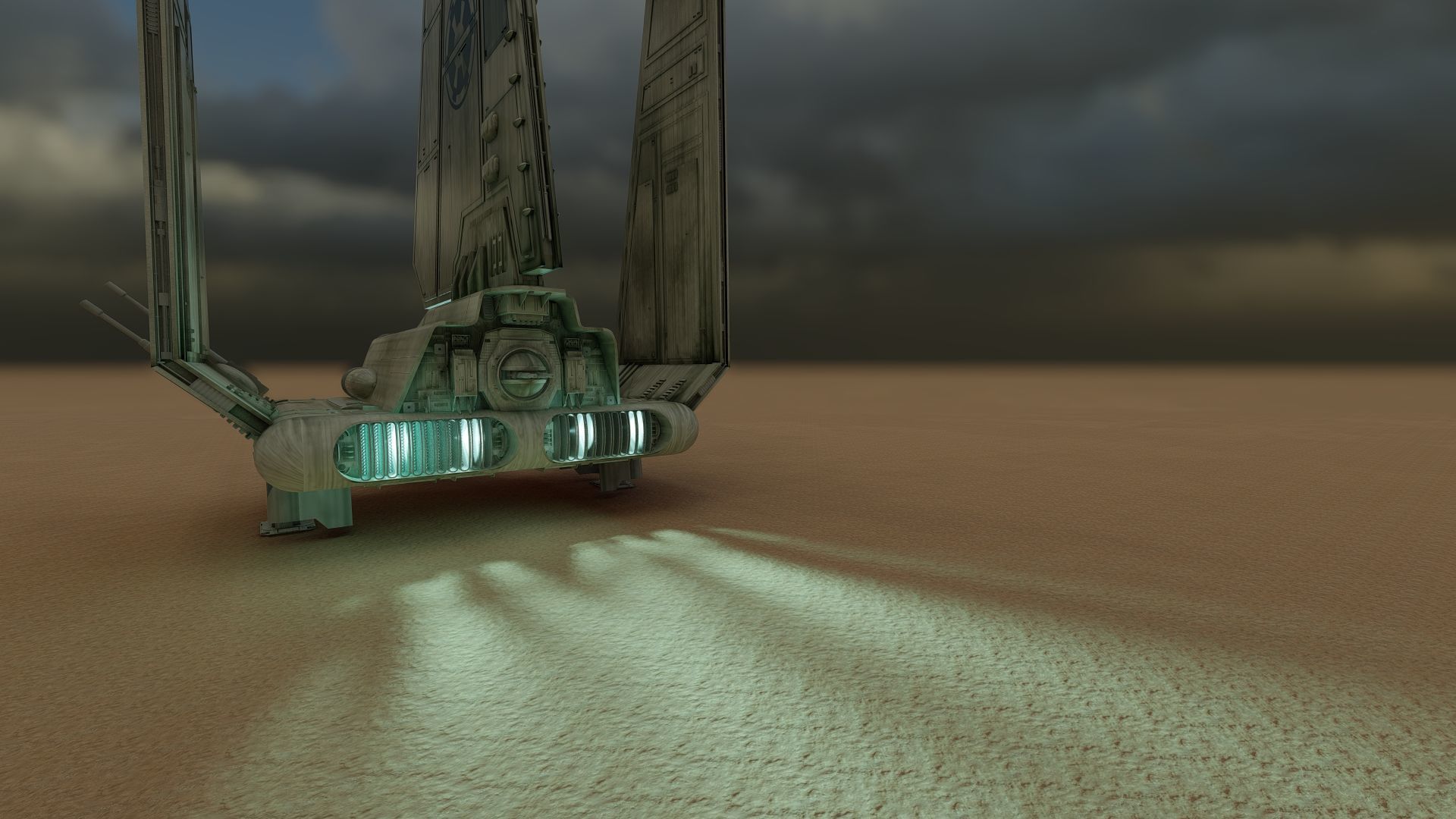 Star Wars Lambda T4A Class Shuttle with full interior 3D model_40