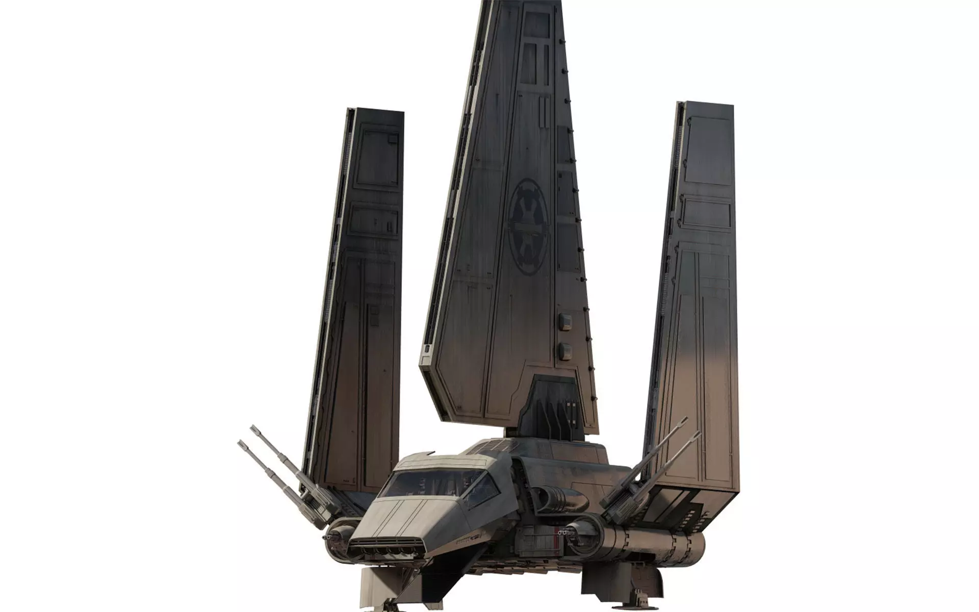 Star Wars Lambda T4A Class Shuttle with full interior 3D model_0