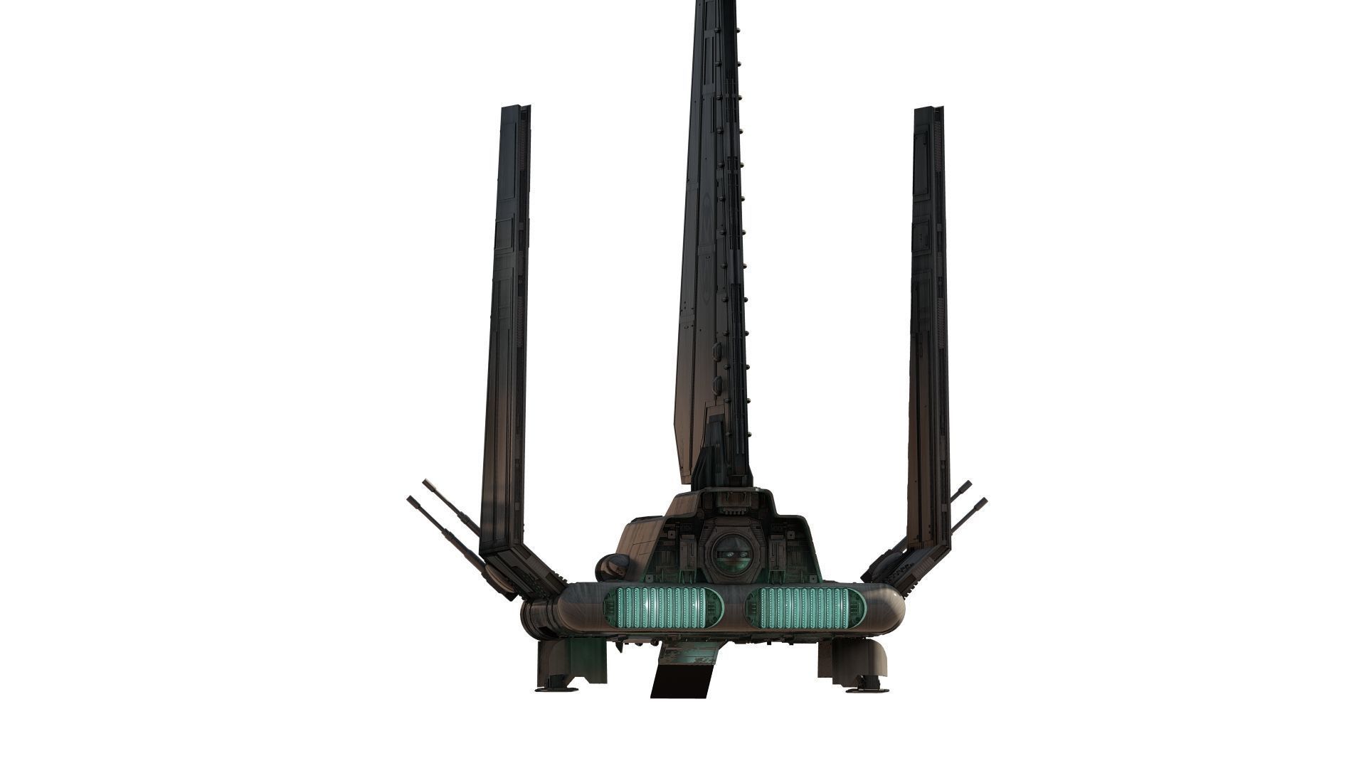 Star Wars Lambda T4A Class Shuttle with full interior 3D model_10