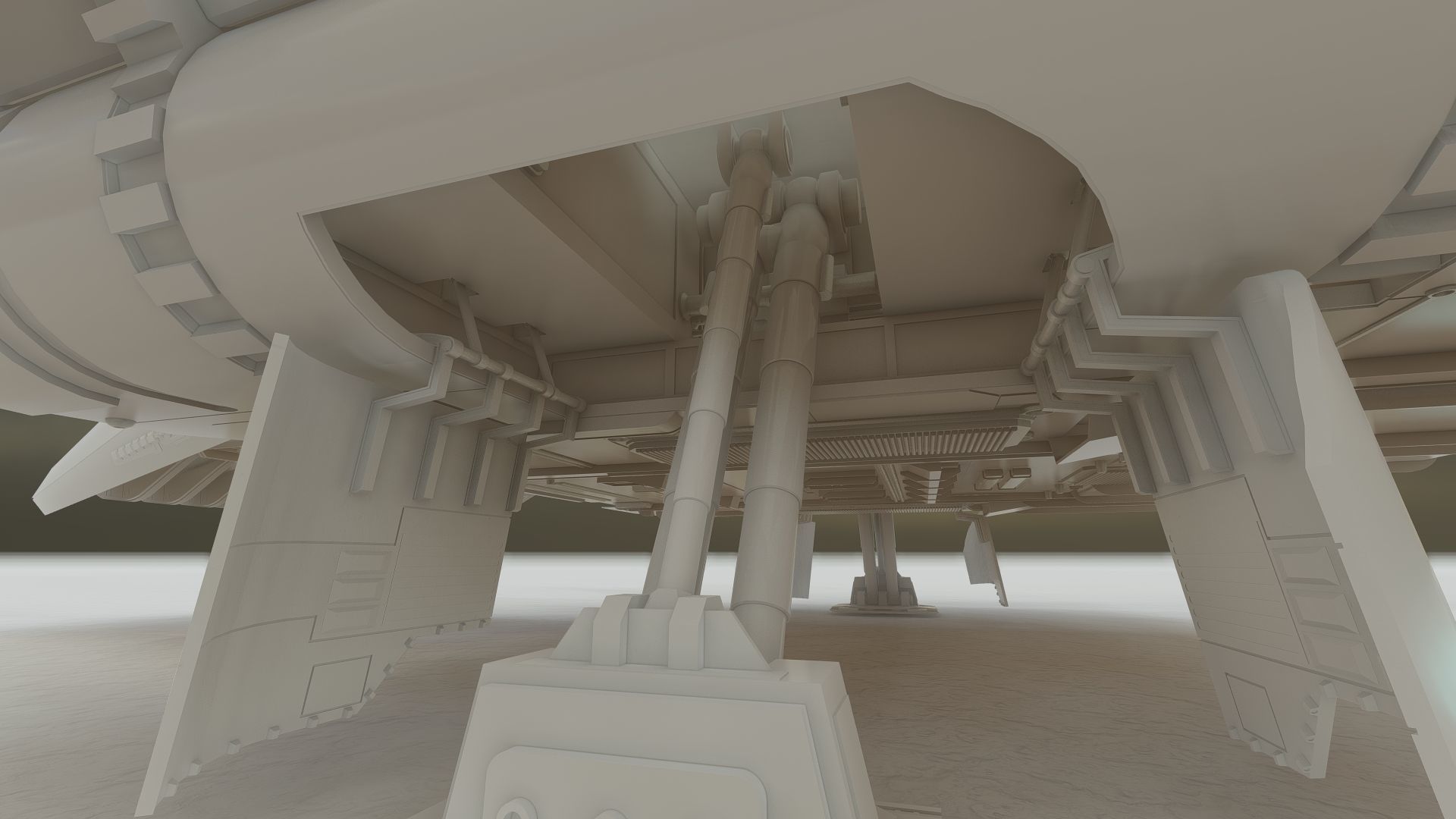 Star Wars Lambda T4A Class Shuttle with full interior 3D model_54