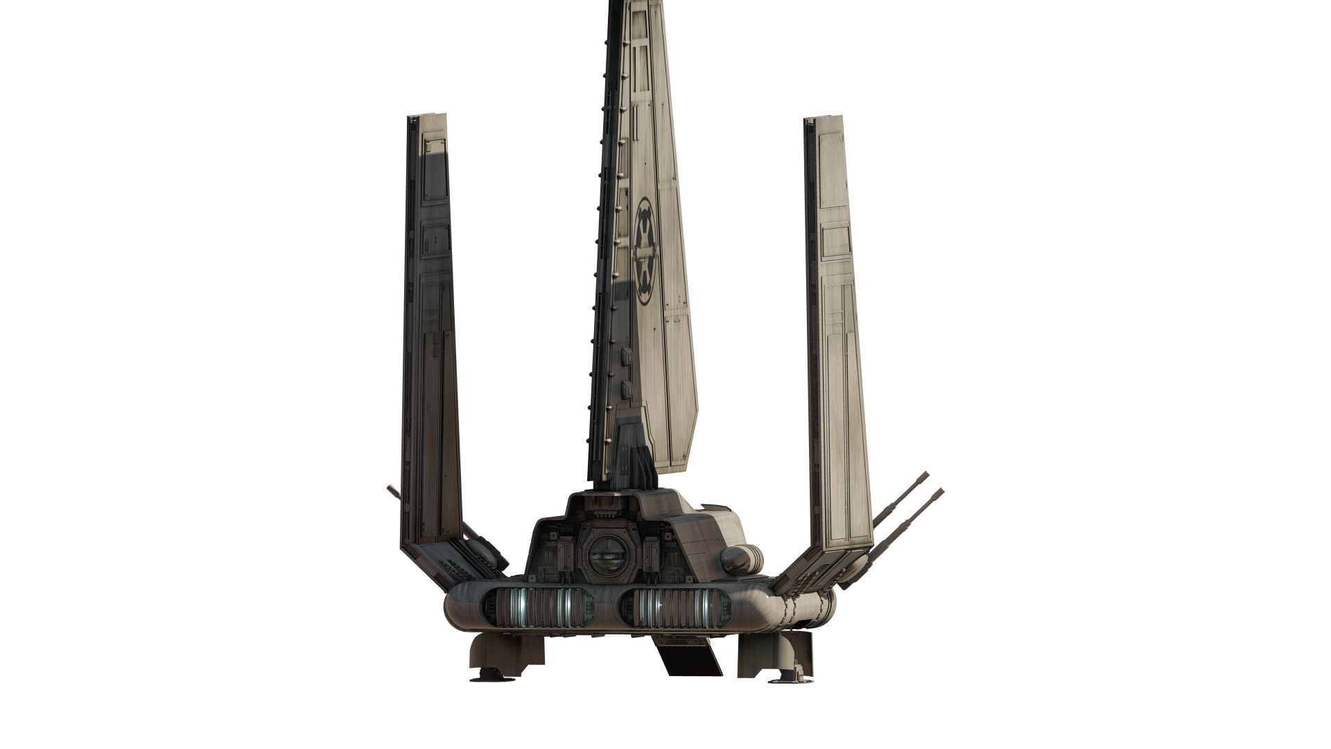 Star Wars Lambda T4A Class Shuttle with full interior 3D model_11