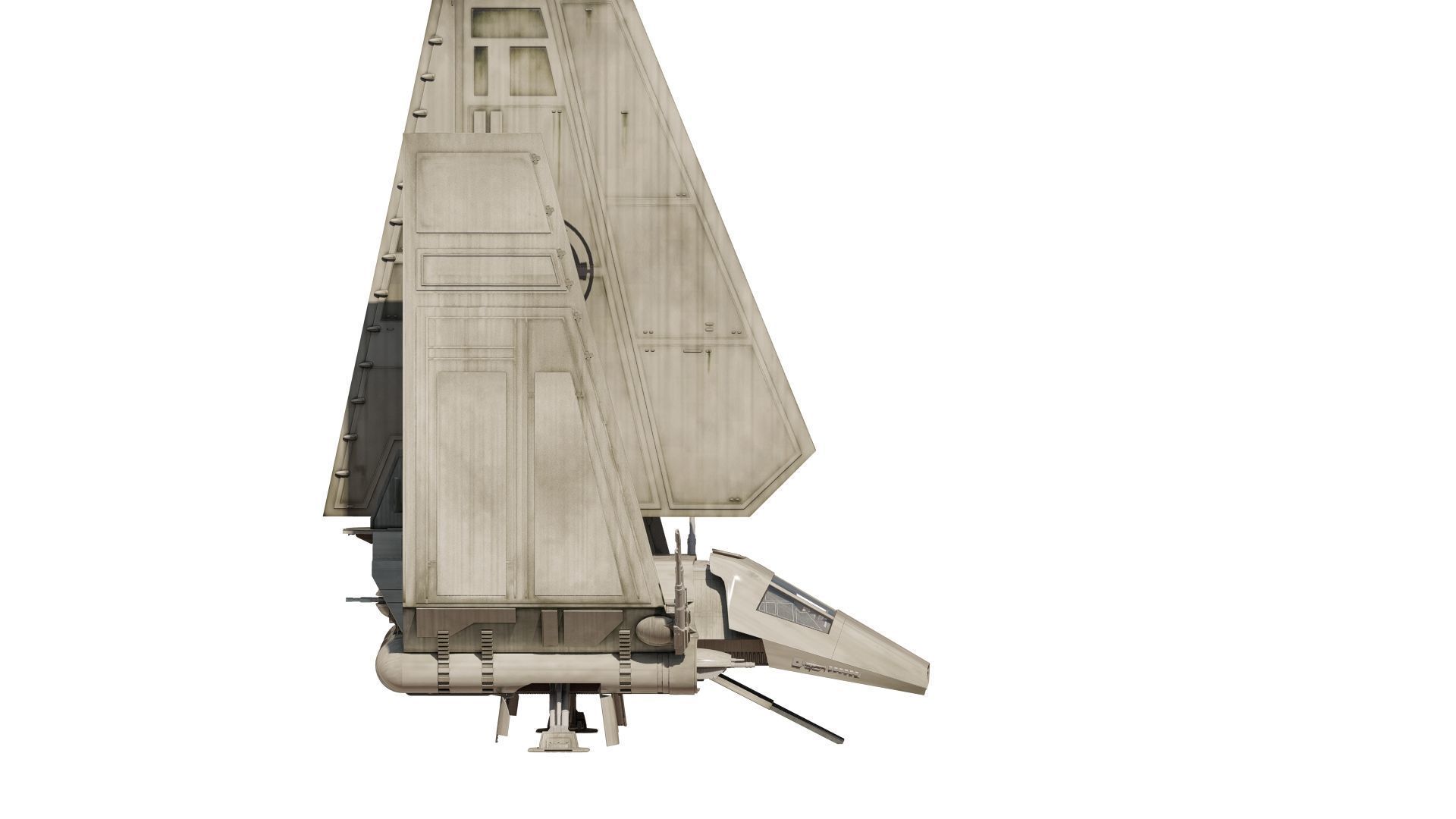 Star Wars Lambda T4A Class Shuttle with full interior 3D model_15