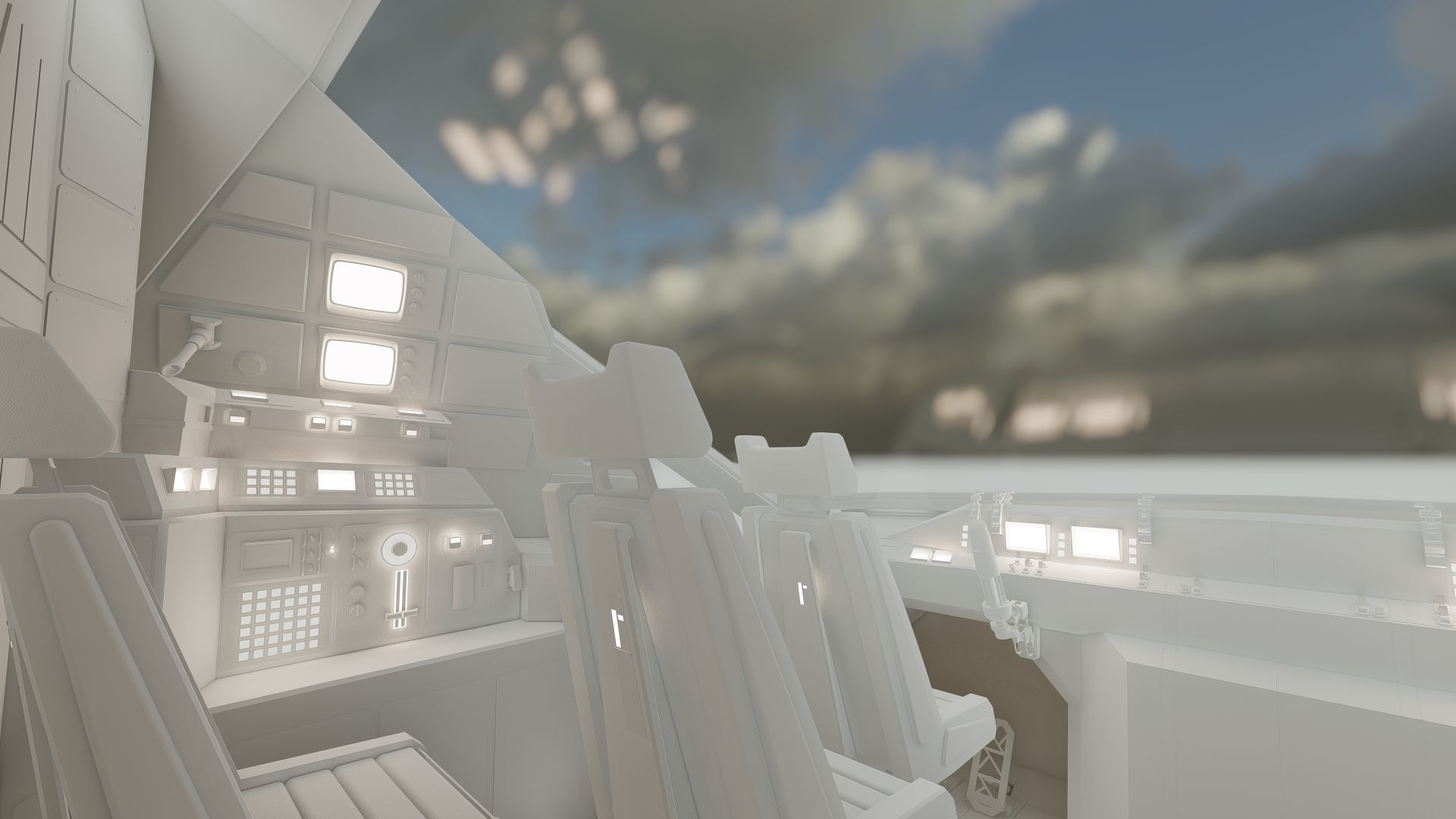 Star Wars Lambda T4A Class Shuttle with full interior 3D model_57