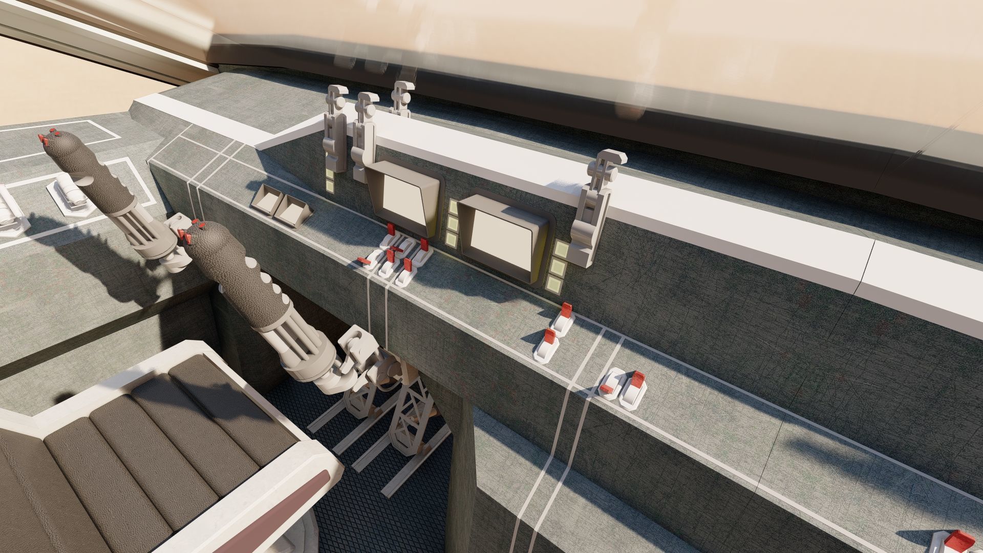 Star Wars Lambda T4A Class Shuttle with full interior 3D model_34