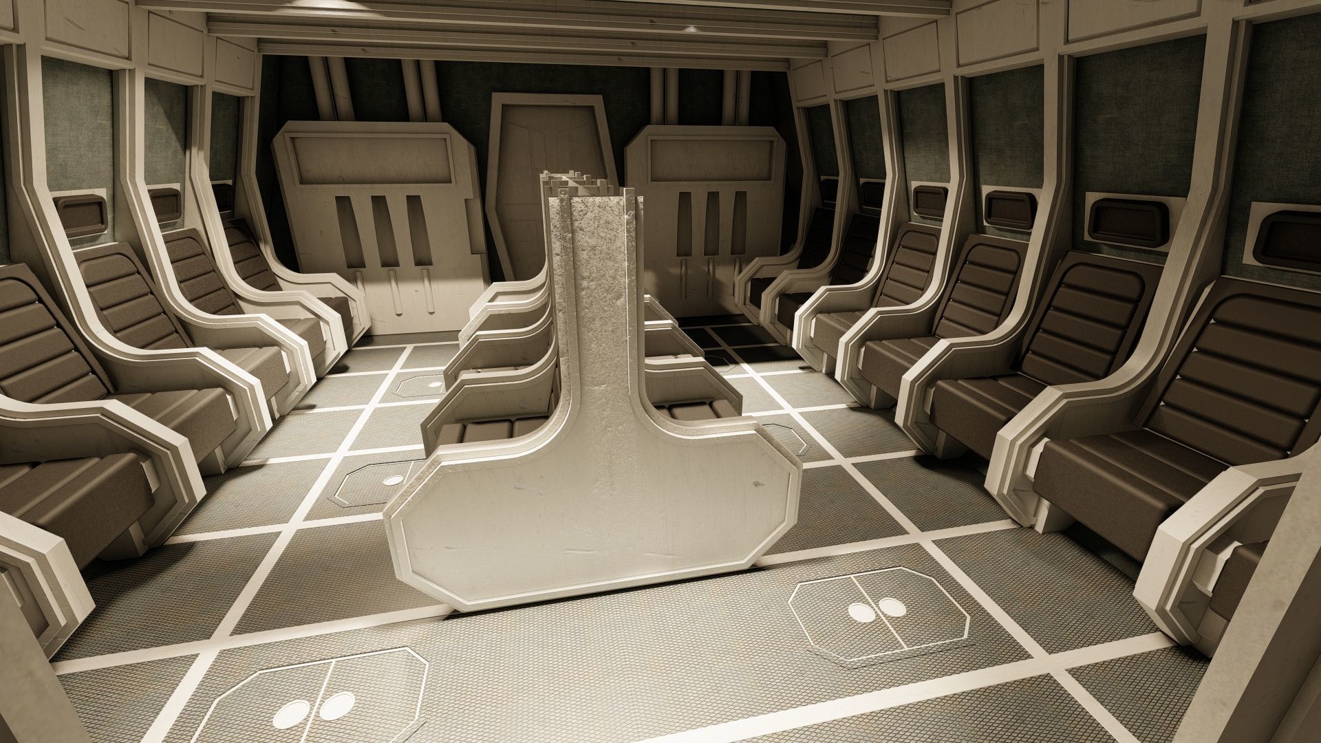 Star Wars Lambda T4A Class Shuttle with full interior 3D model_39