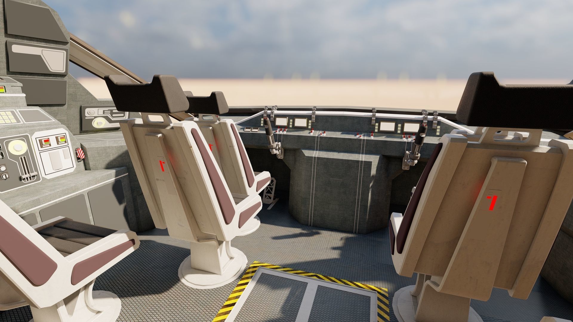 Star Wars Lambda T4A Class Shuttle with full interior 3D model_33