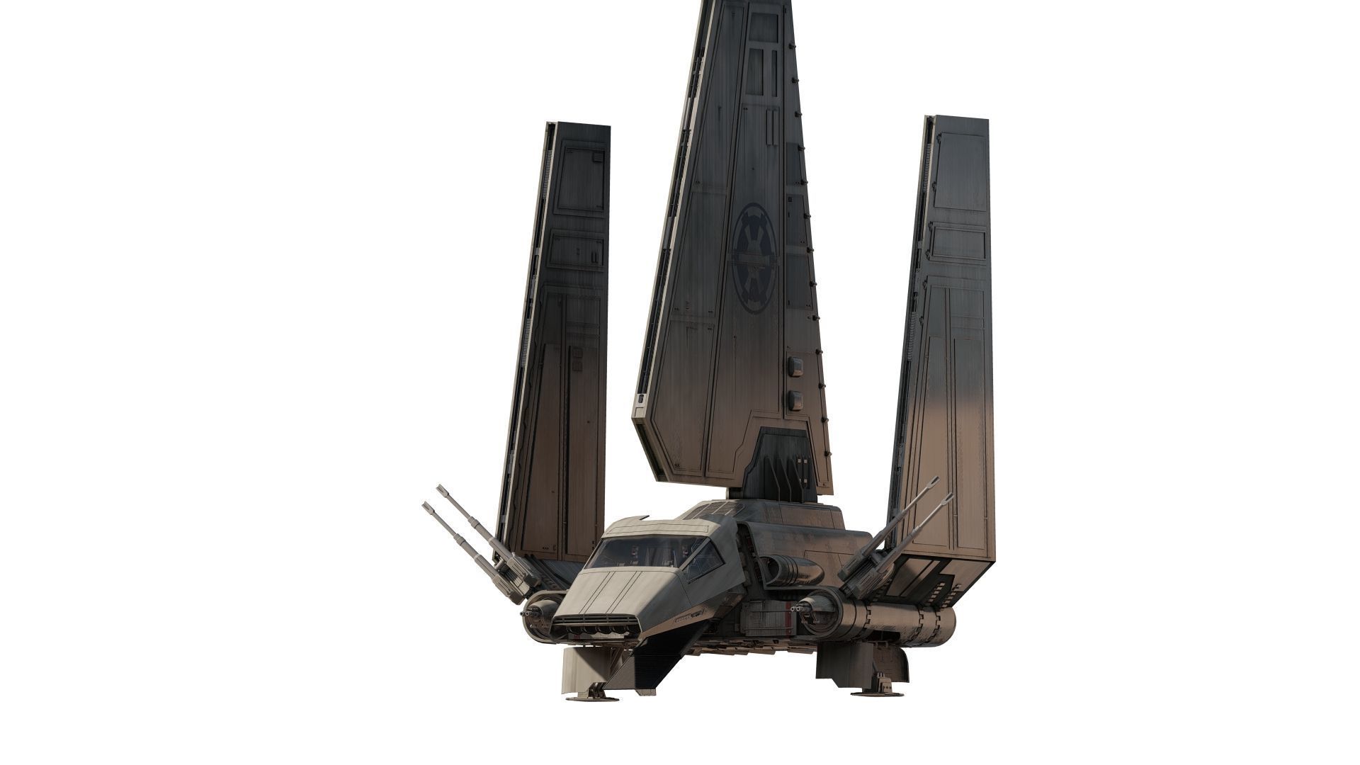 Star Wars Lambda T4A Class Shuttle with full interior 3D model_21