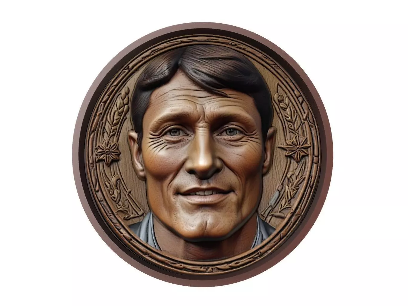 Javier Zanetti Footballer Medallion 3D print model_0