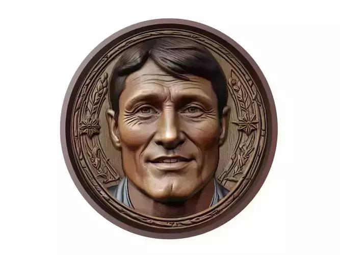 Javier Zanetti Footballer Medallion 3D print model