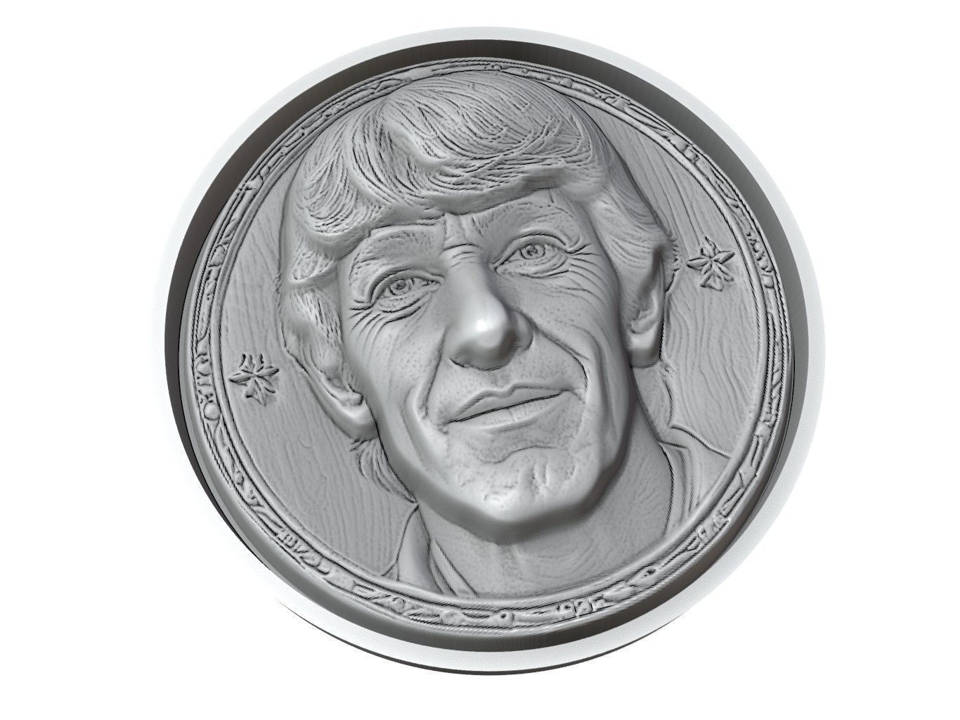 Paolo Rossi Footballer Medallion 3D print model_3