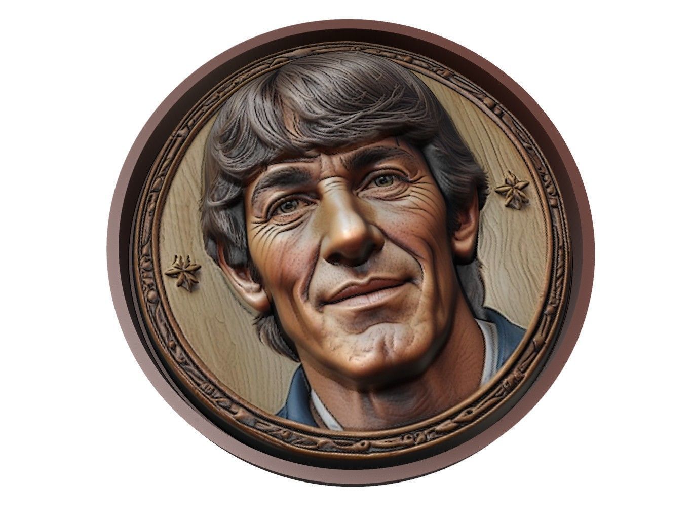 Paolo Rossi Footballer Medallion 3D print model_1