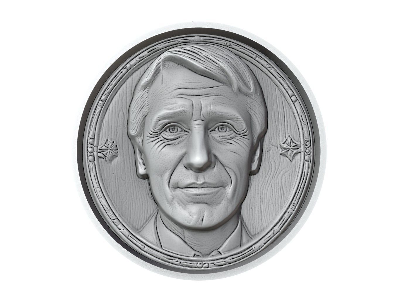 Gaizka Mendieta Footballer Medallion 3D print model_2
