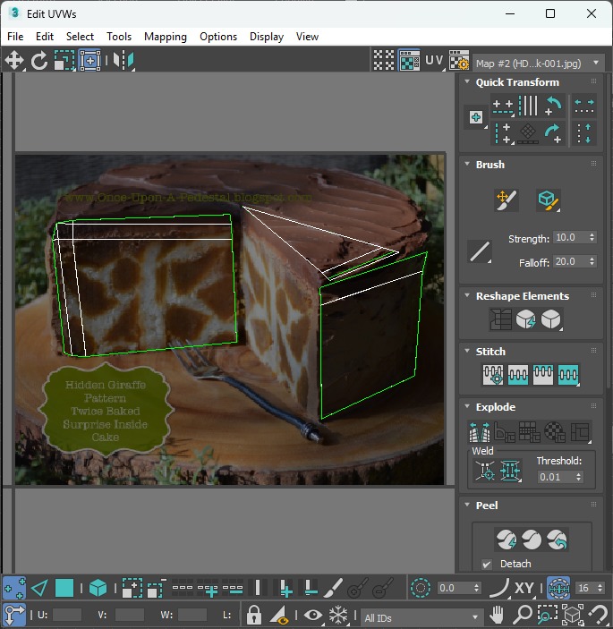 Giraffe Cake 3D model_33