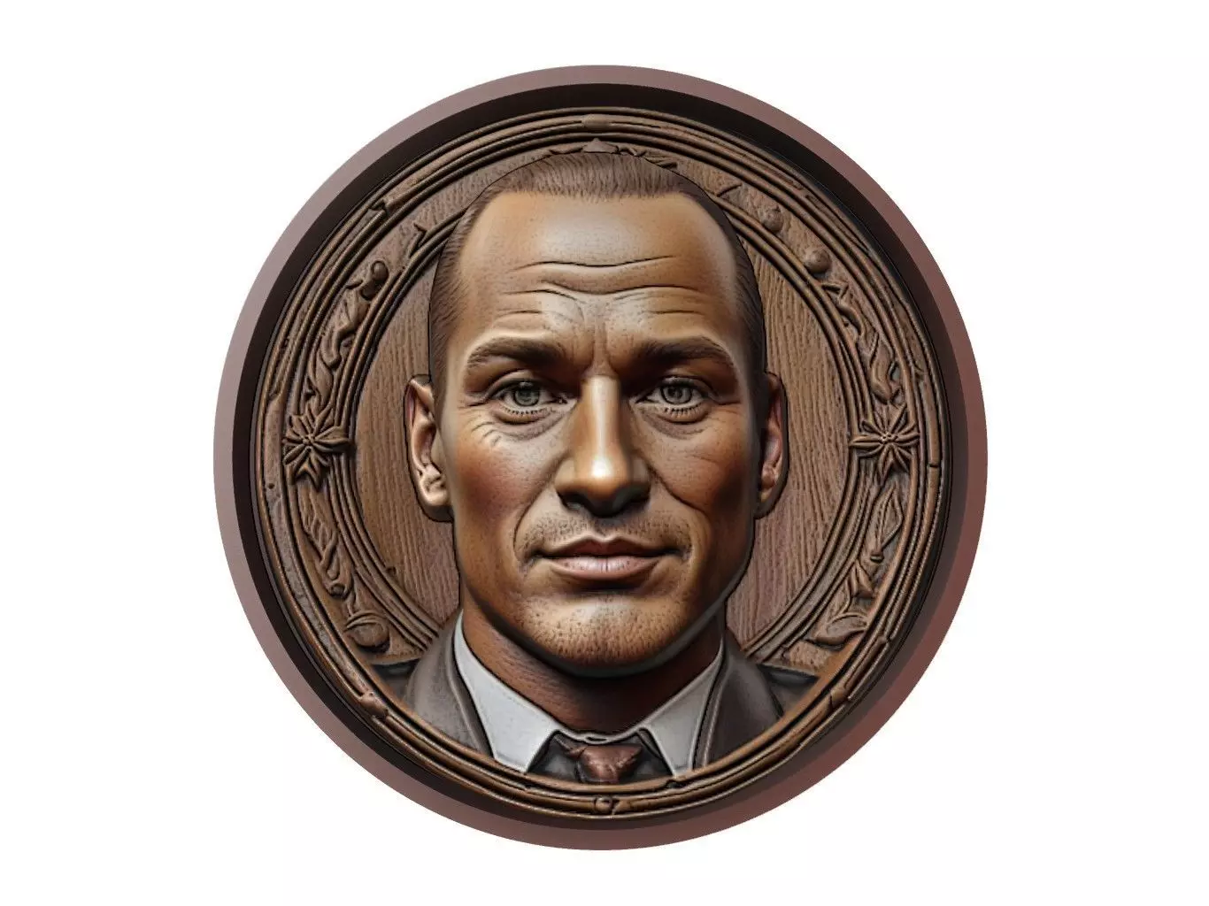 Wesley Sneijder Footballer Medallion 3D print model_0