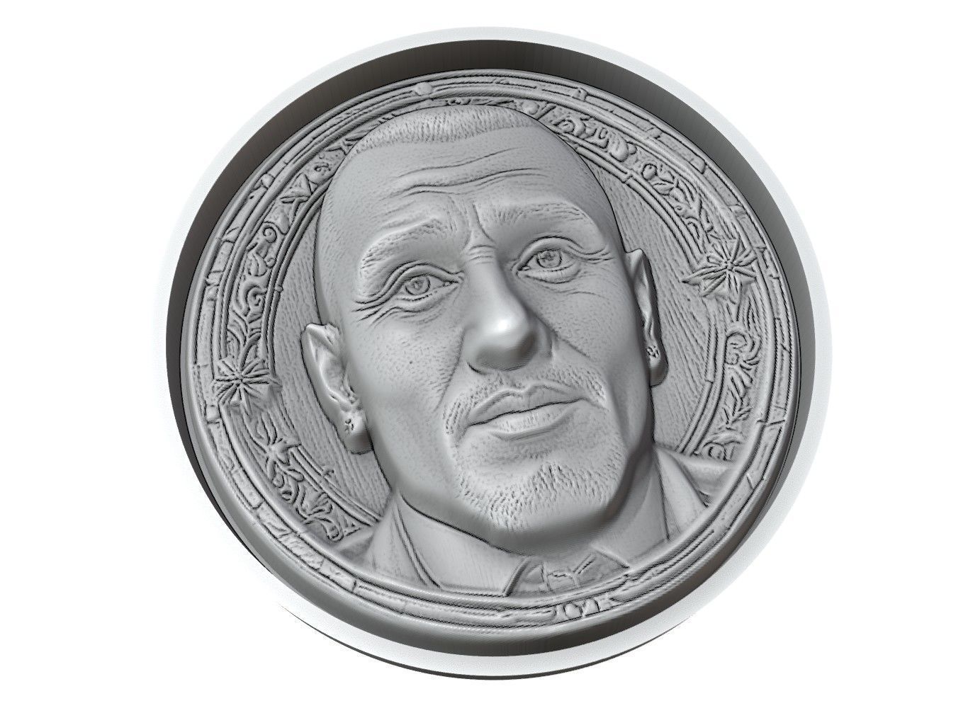 Arturo Vidal Footballer Medallion 3D print model_3