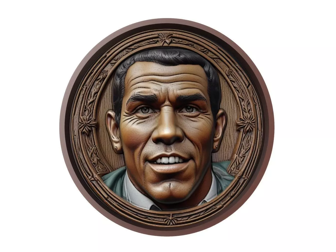 Carlos Tevez Footballer Medallion 3D print model_0