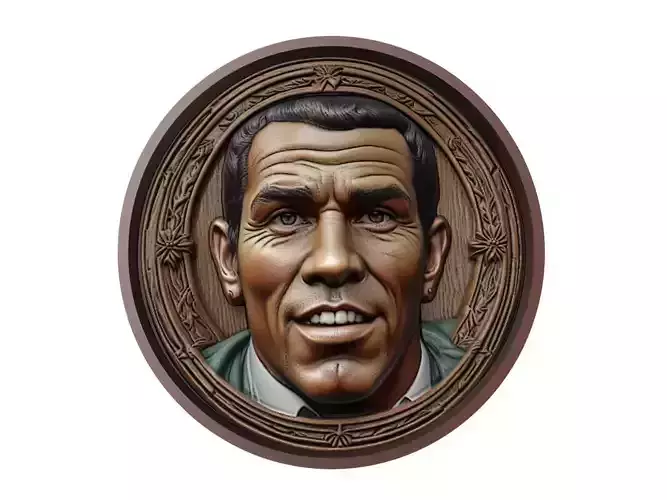 Carlos Tevez Footballer Medallion 3D print model
