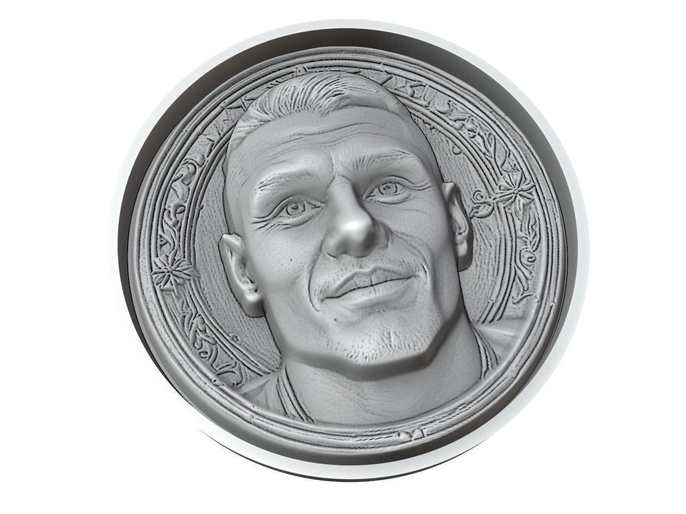 Mauro Icardi Footballer Medallion 3D print model_3