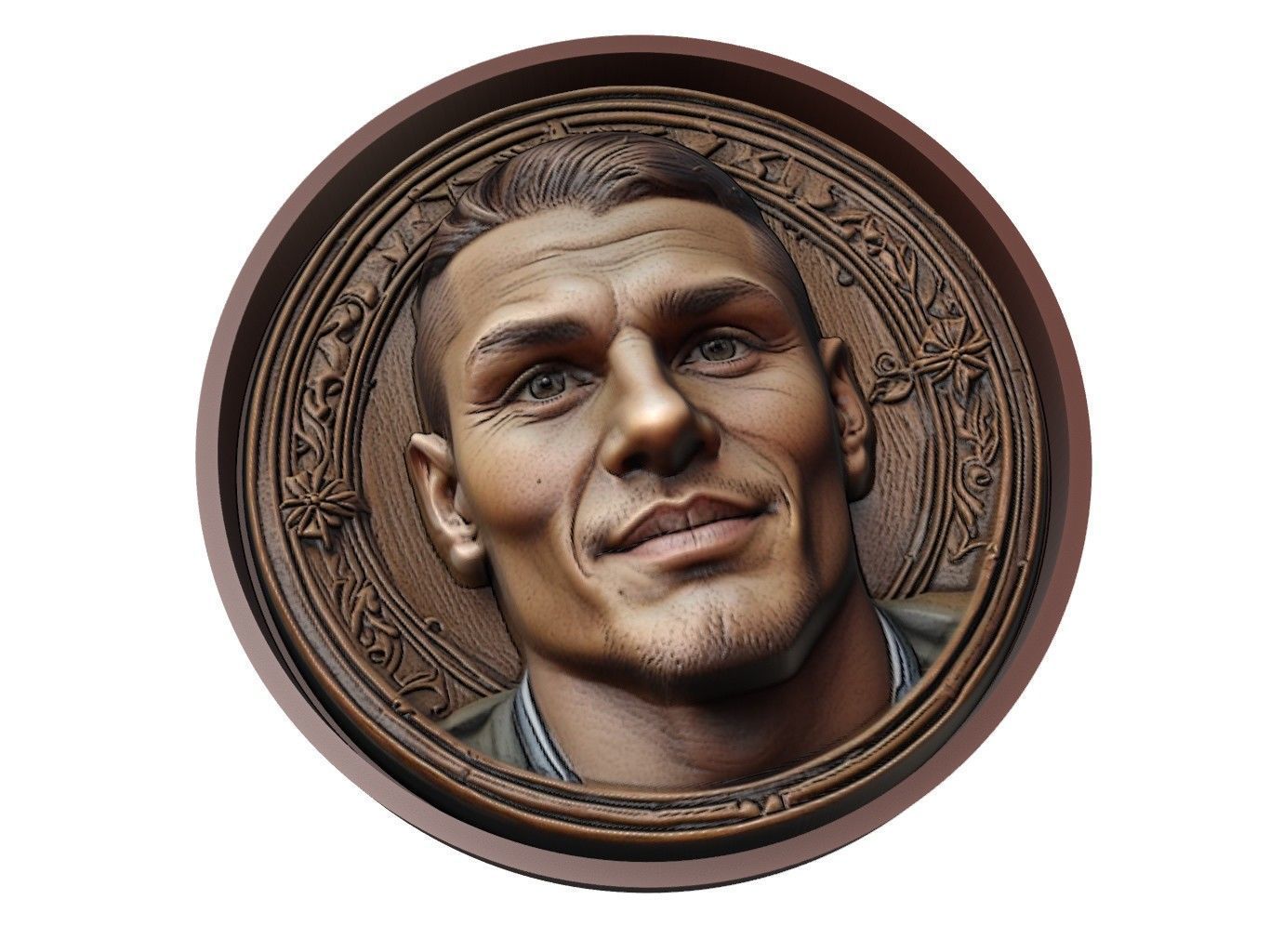 Mauro Icardi Footballer Medallion 3D print model_1