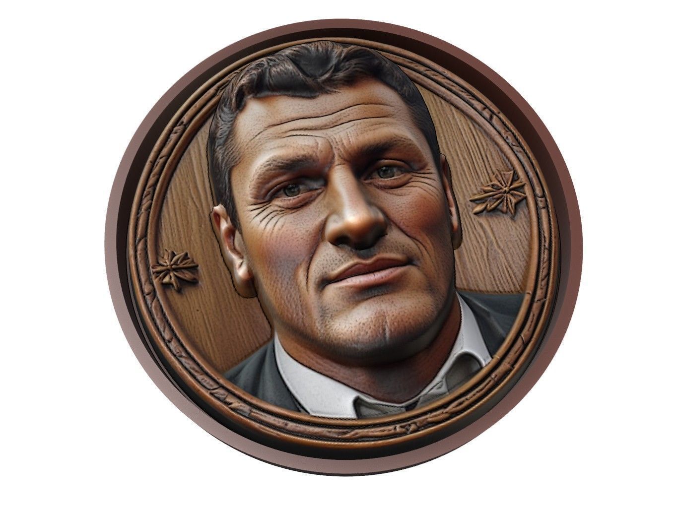 Christian Vieri Footballer Medallion 3D print model_1