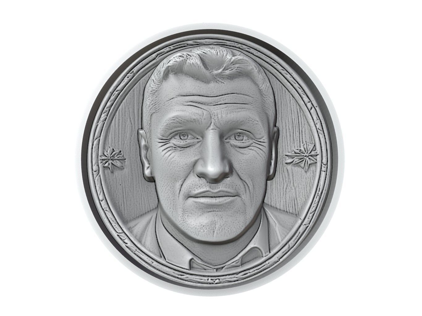 Christian Vieri Footballer Medallion 3D print model_2