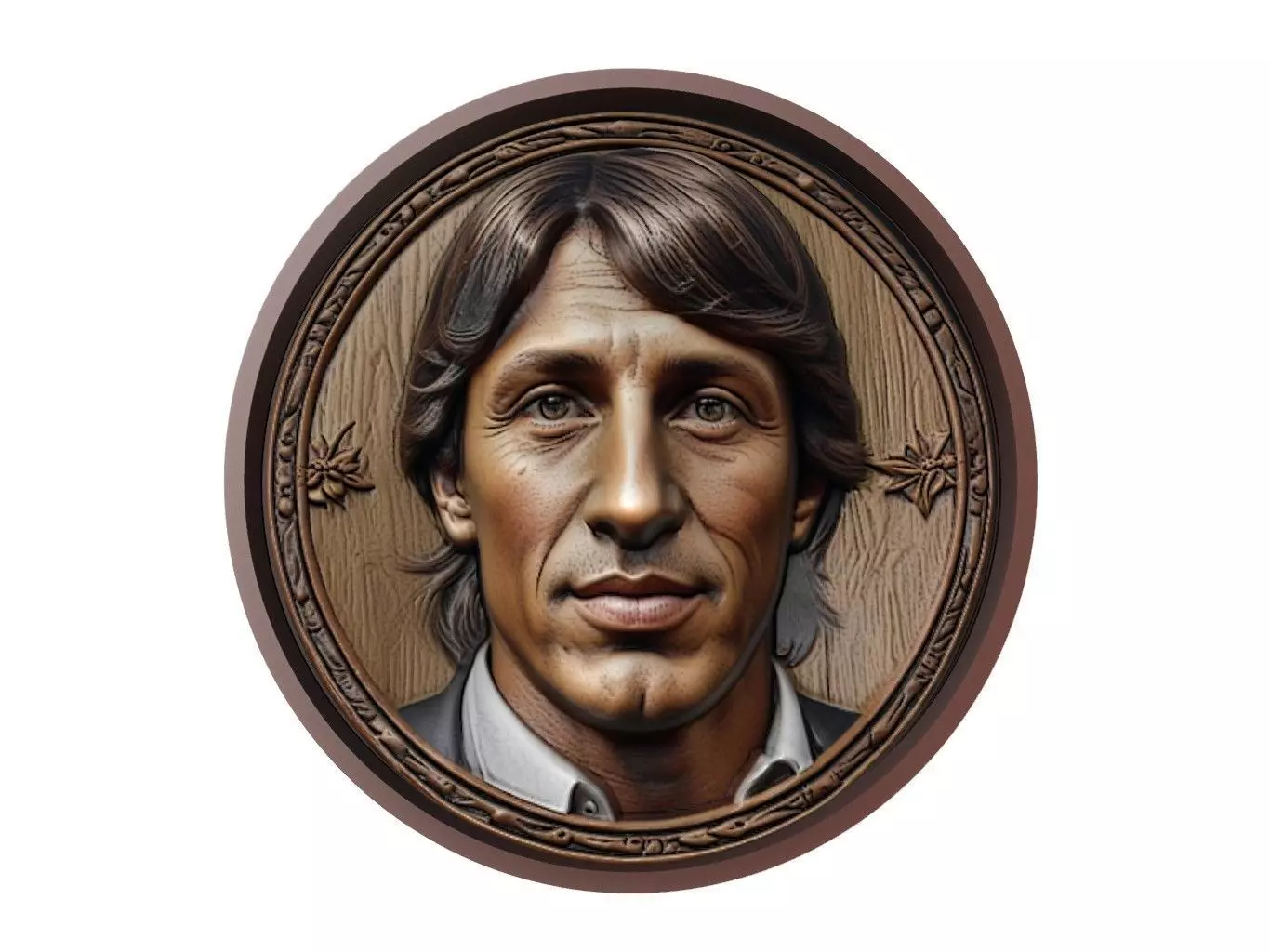 Hernan Crespo Footballer Medallion 3D print model