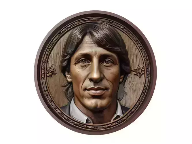Hernan Crespo Footballer Medallion 3D print model
