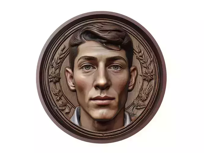 Federico Valverde Footballer Medallion 3D print model