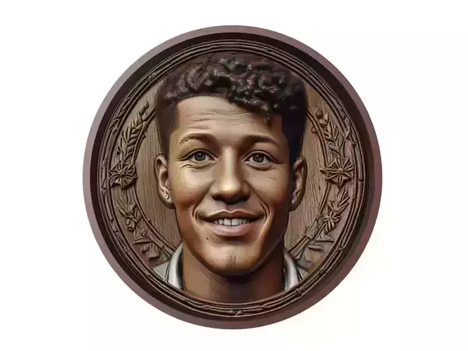 Jadon Sancho Footballer Medallion 3D print model