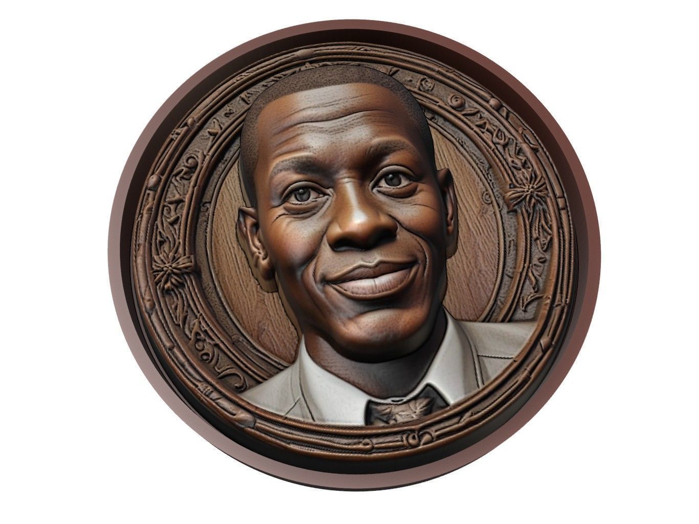 Vinicius Junior Footballer Medallion 3D print model_1