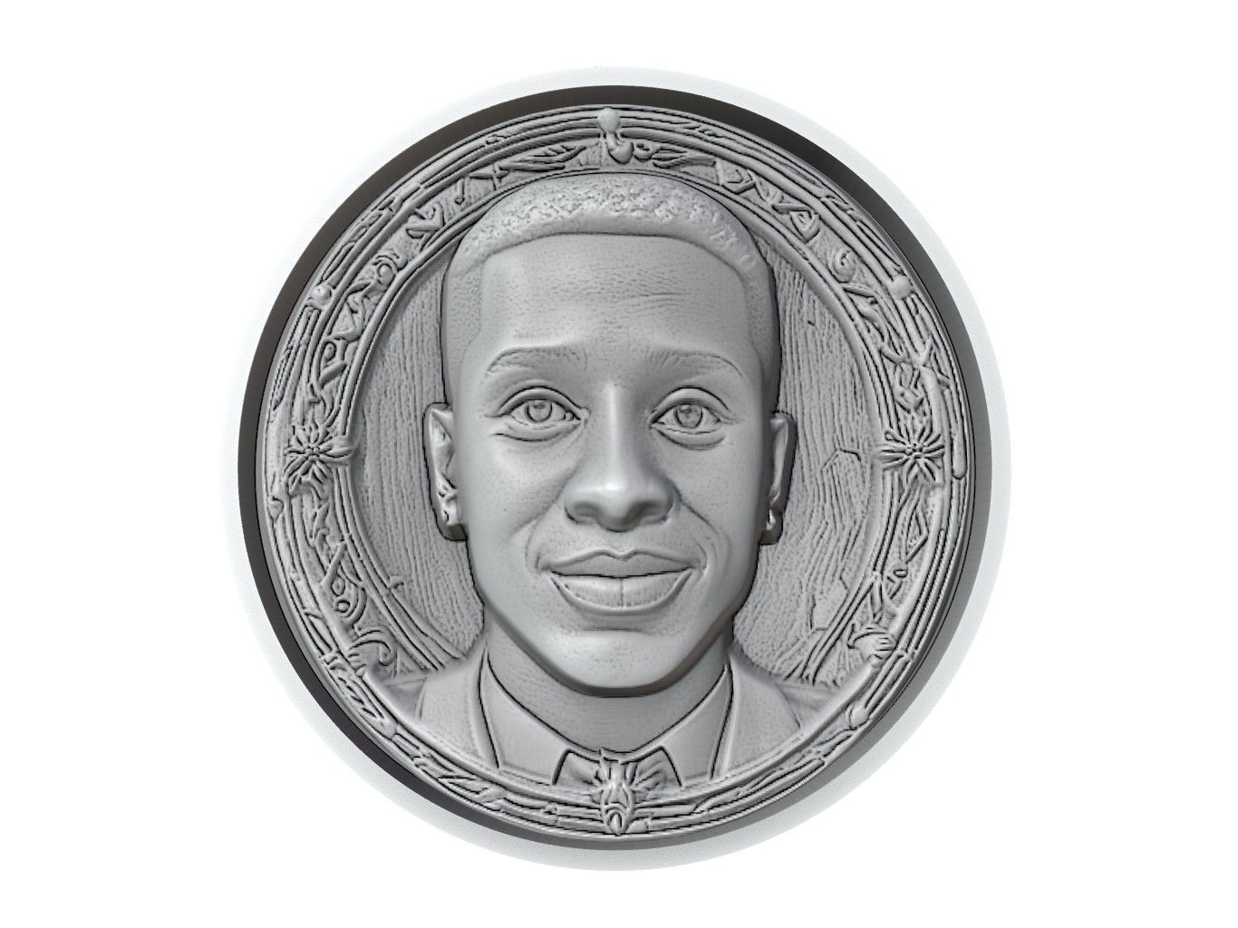 Rodrygo Footballer Medallion 3D print model_2