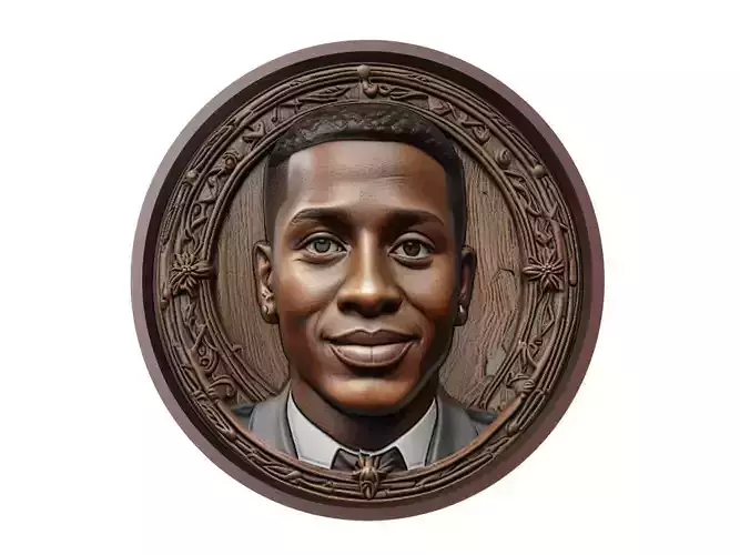 Rodrygo Footballer Medallion 3D print model