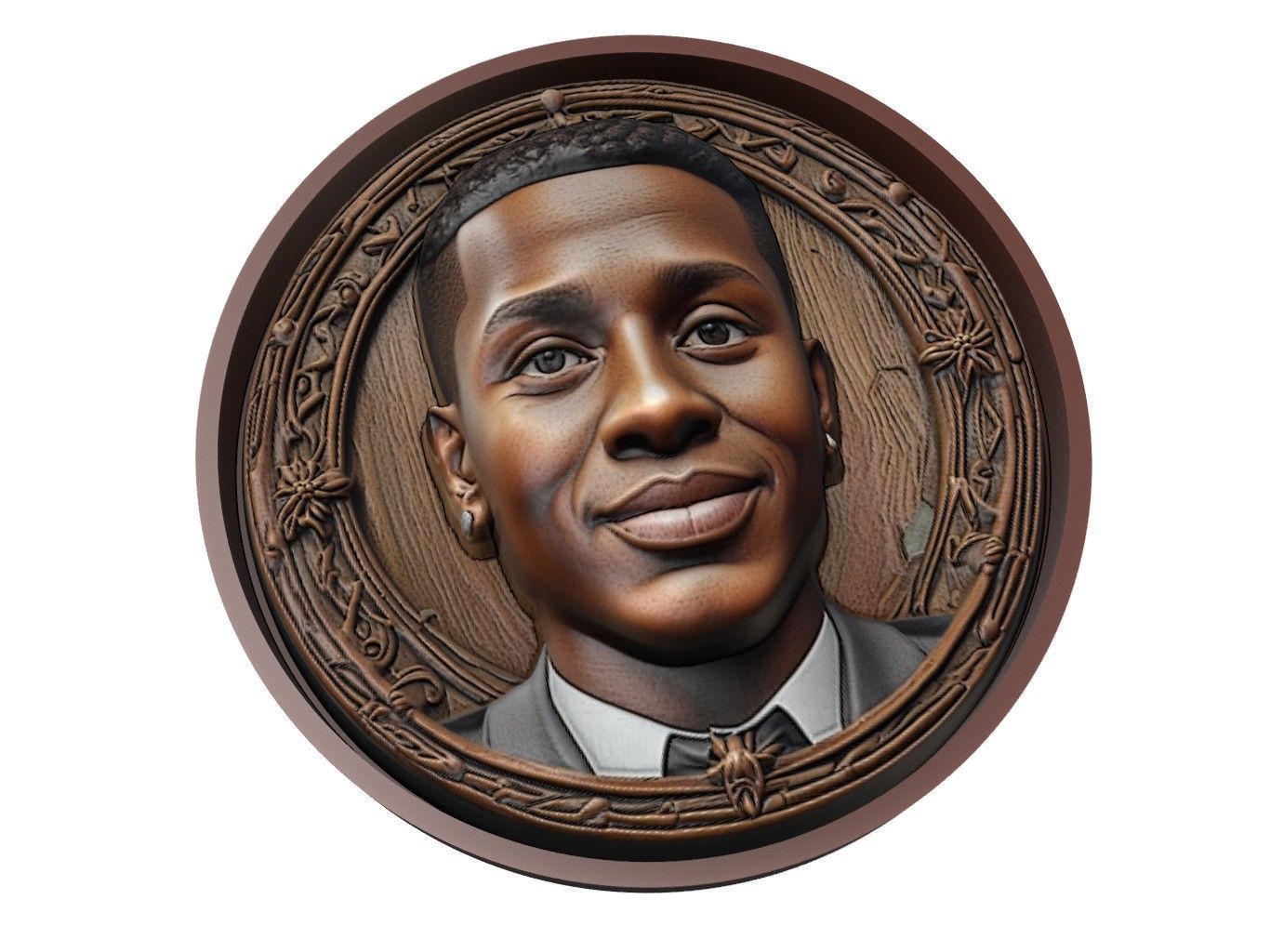Rodrygo Footballer Medallion 3D print model_1