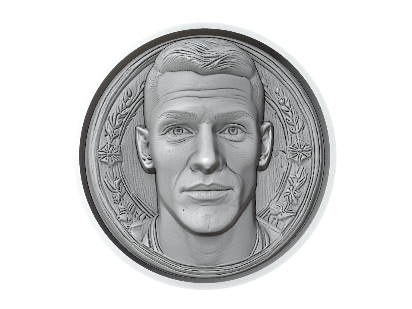 Declan Rice Footballer Medallion 3D print model_2