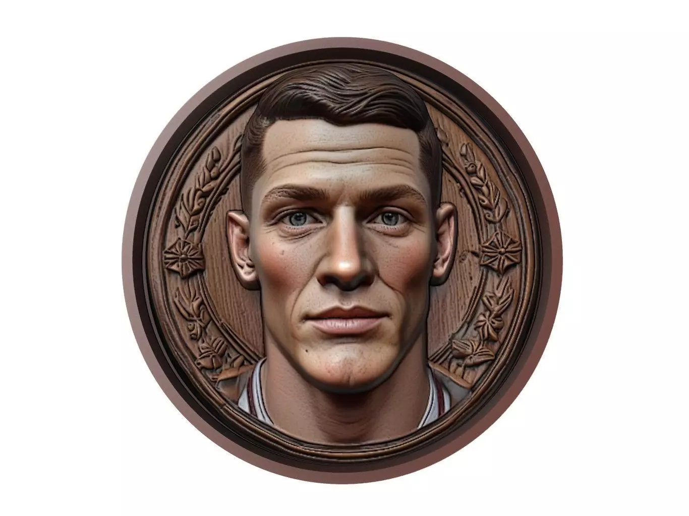Declan Rice Footballer Medallion 3D print model_0