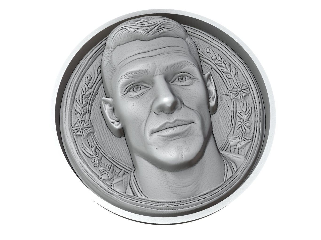 Declan Rice Footballer Medallion 3D print model_3