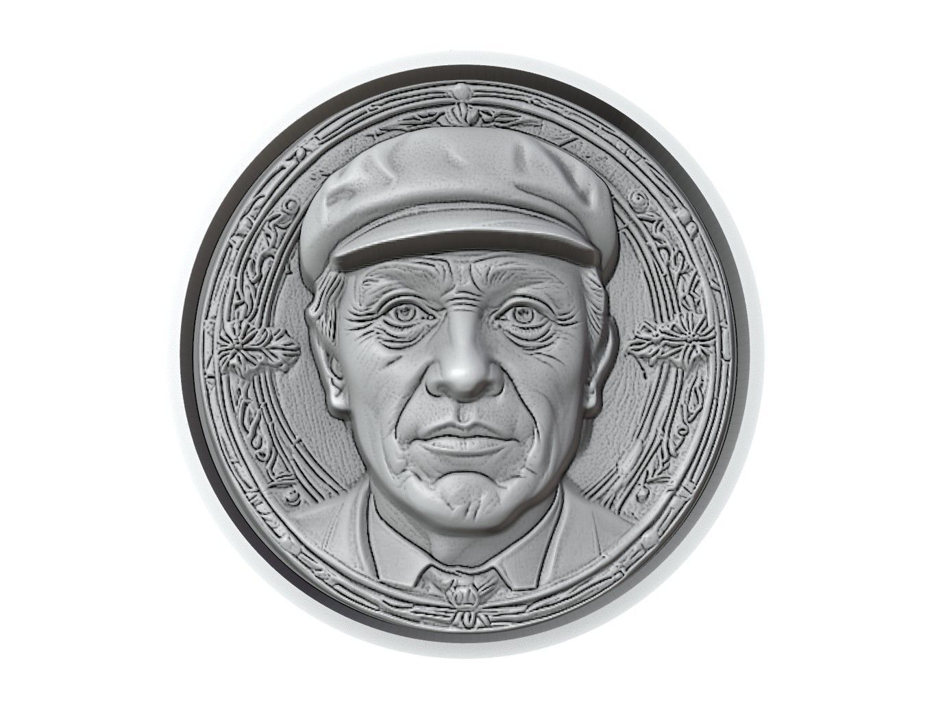 Pedri Footballer Medallion 3D print model_2
