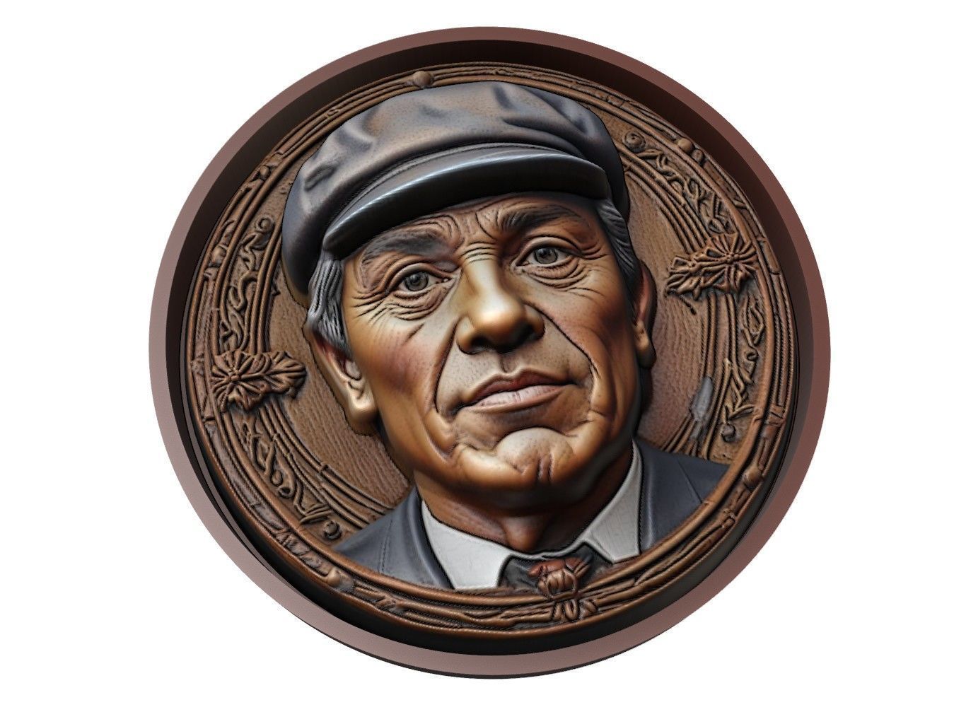 Pedri Footballer Medallion 3D print model_1