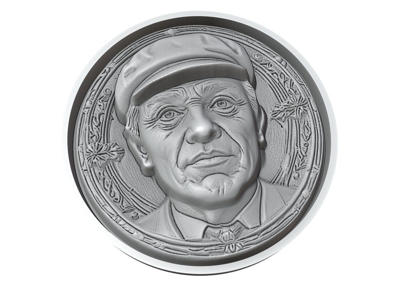 Pedri Footballer Medallion 3D print model_3