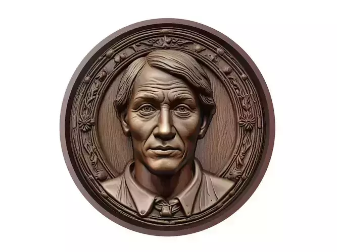 Gavi Footballer Medallion 3D print model