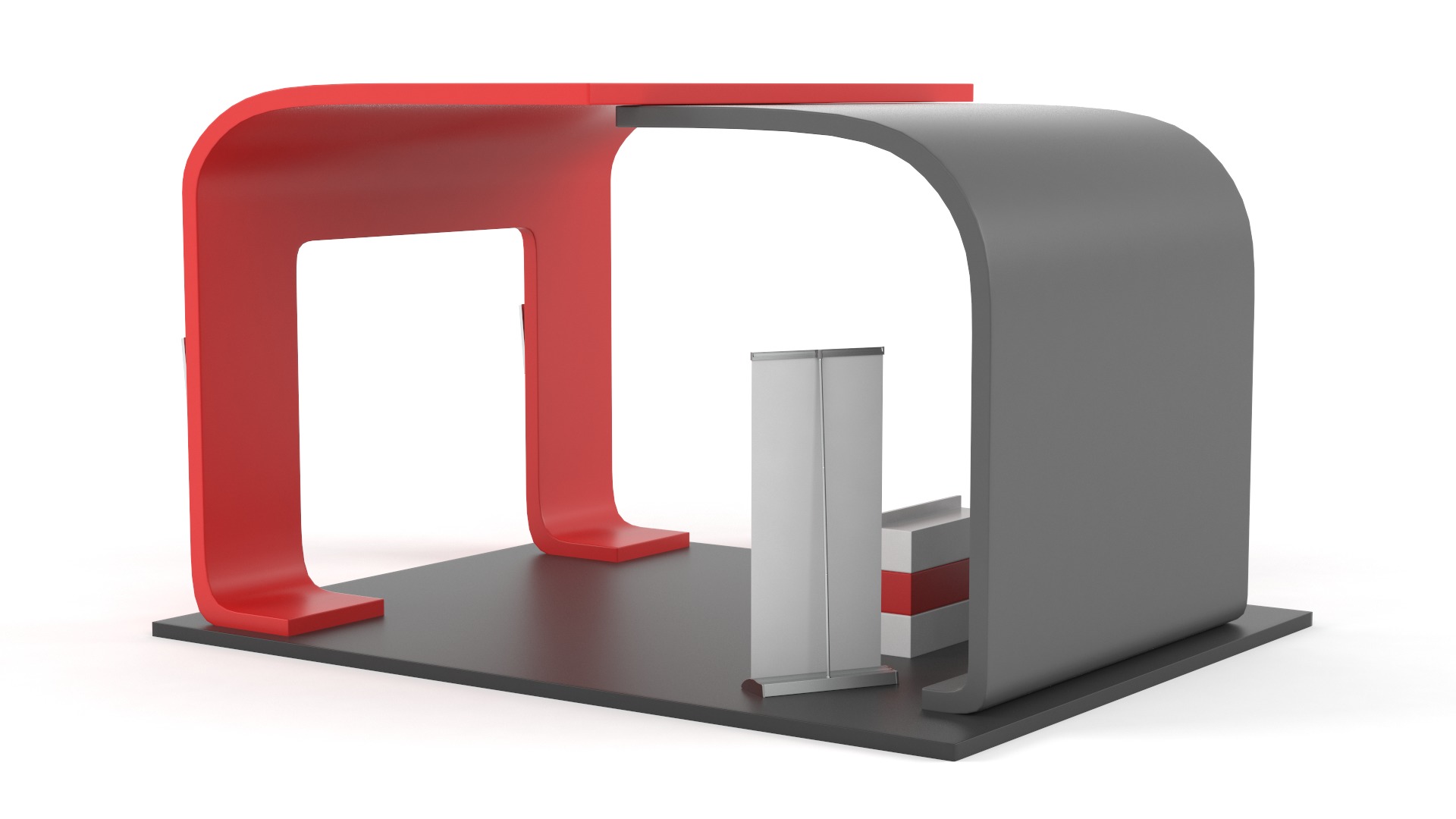 Exhibition Booth 3D model_4