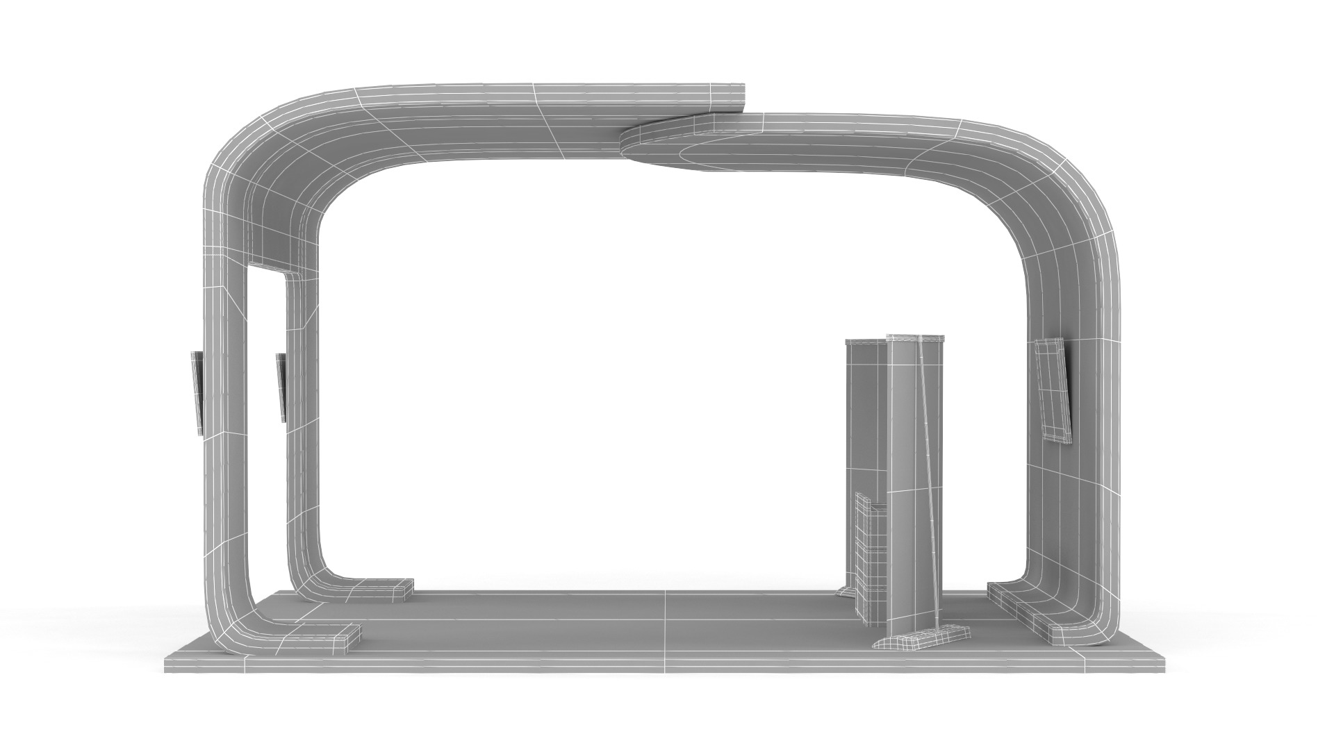 Exhibition Booth 3D model_9