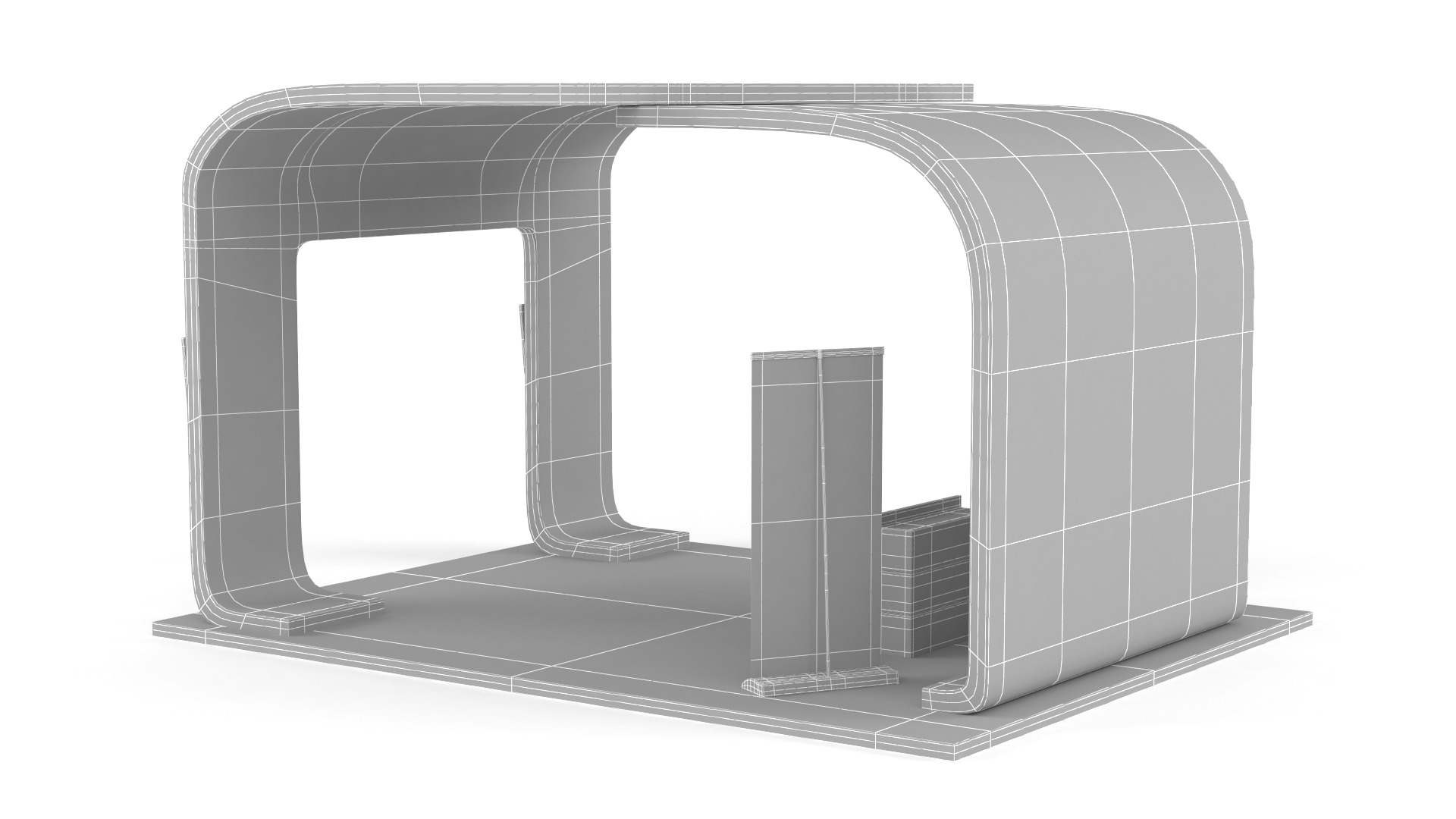 Exhibition Booth 3D model_10