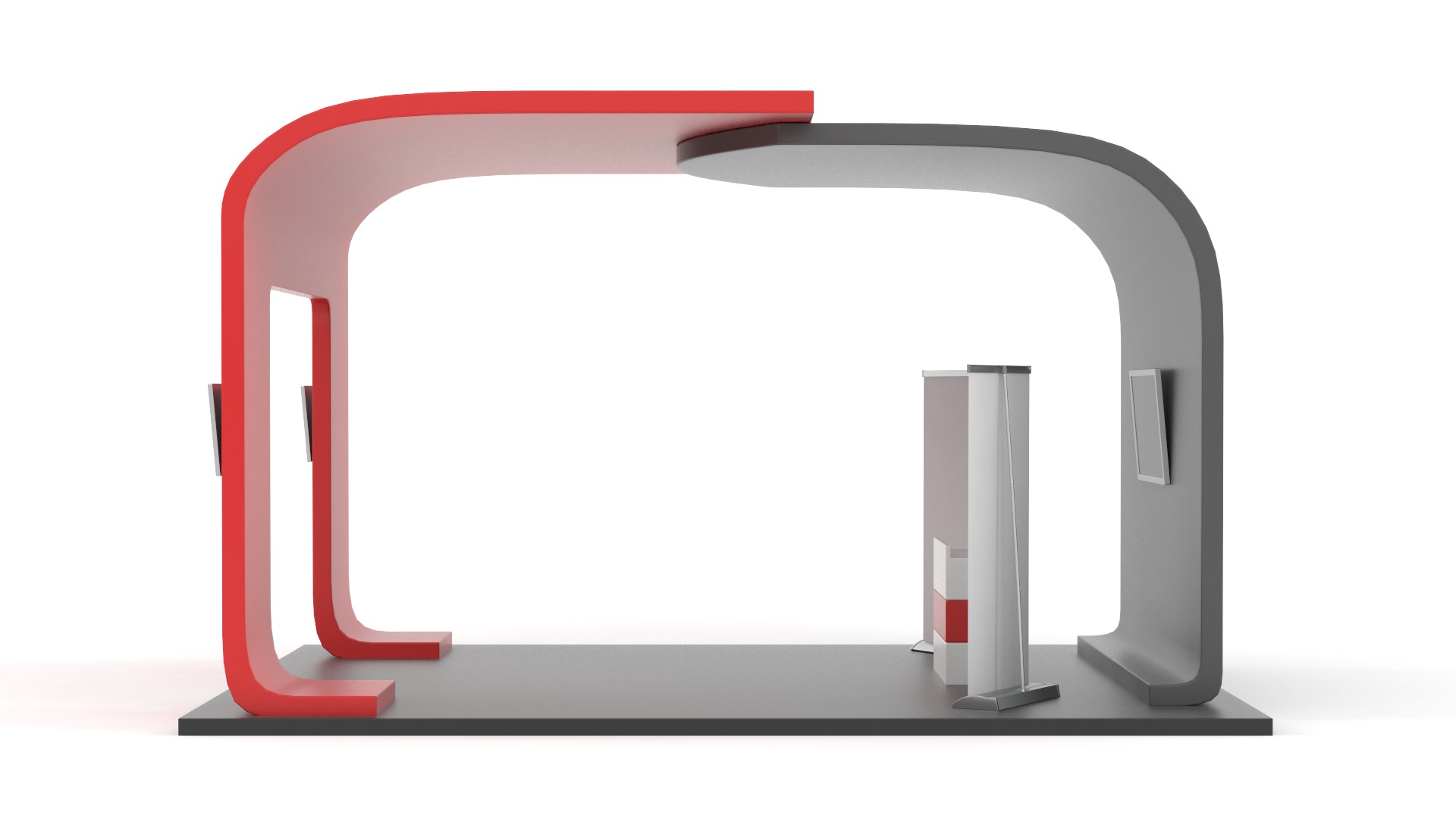 Exhibition Booth 3D model_3