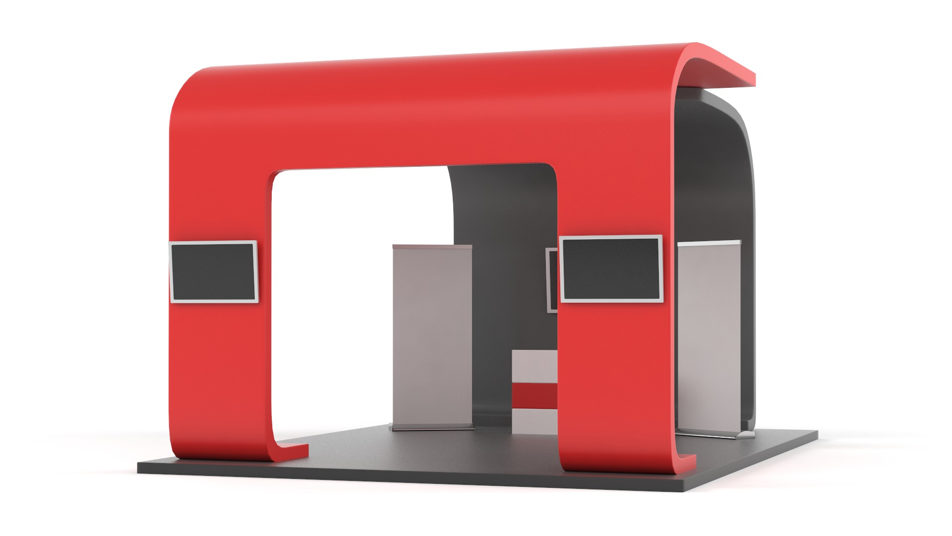 Exhibition Booth 3D model_2