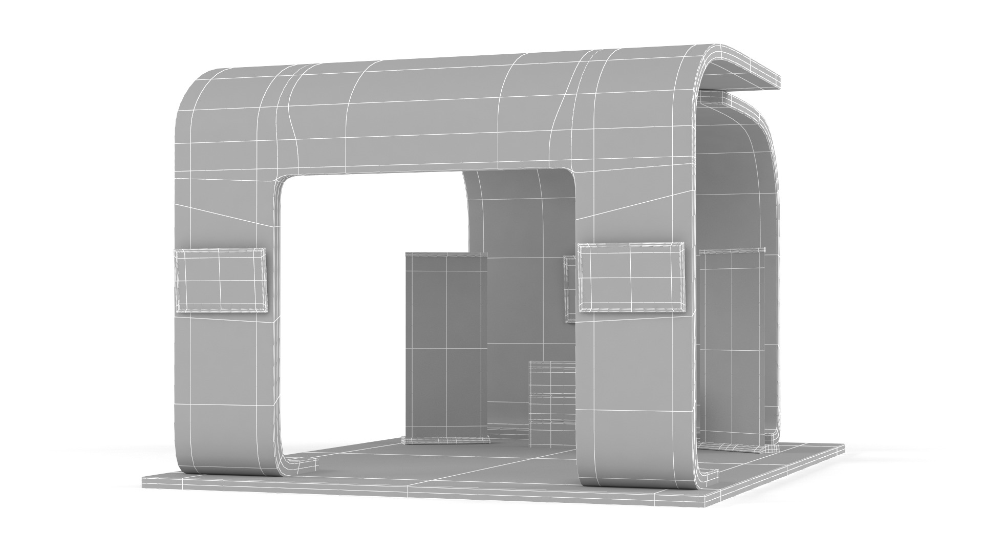 Exhibition Booth 3D model_8