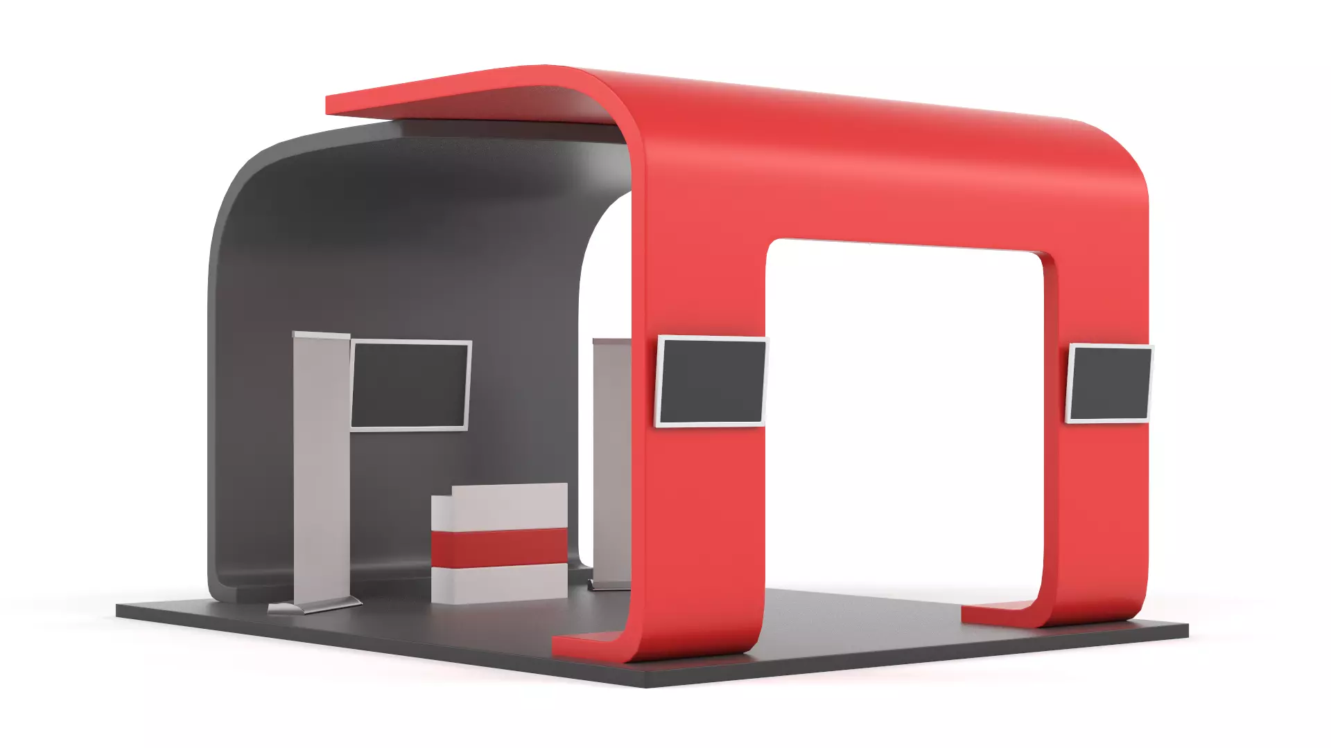 Exhibition Booth 3D model_0