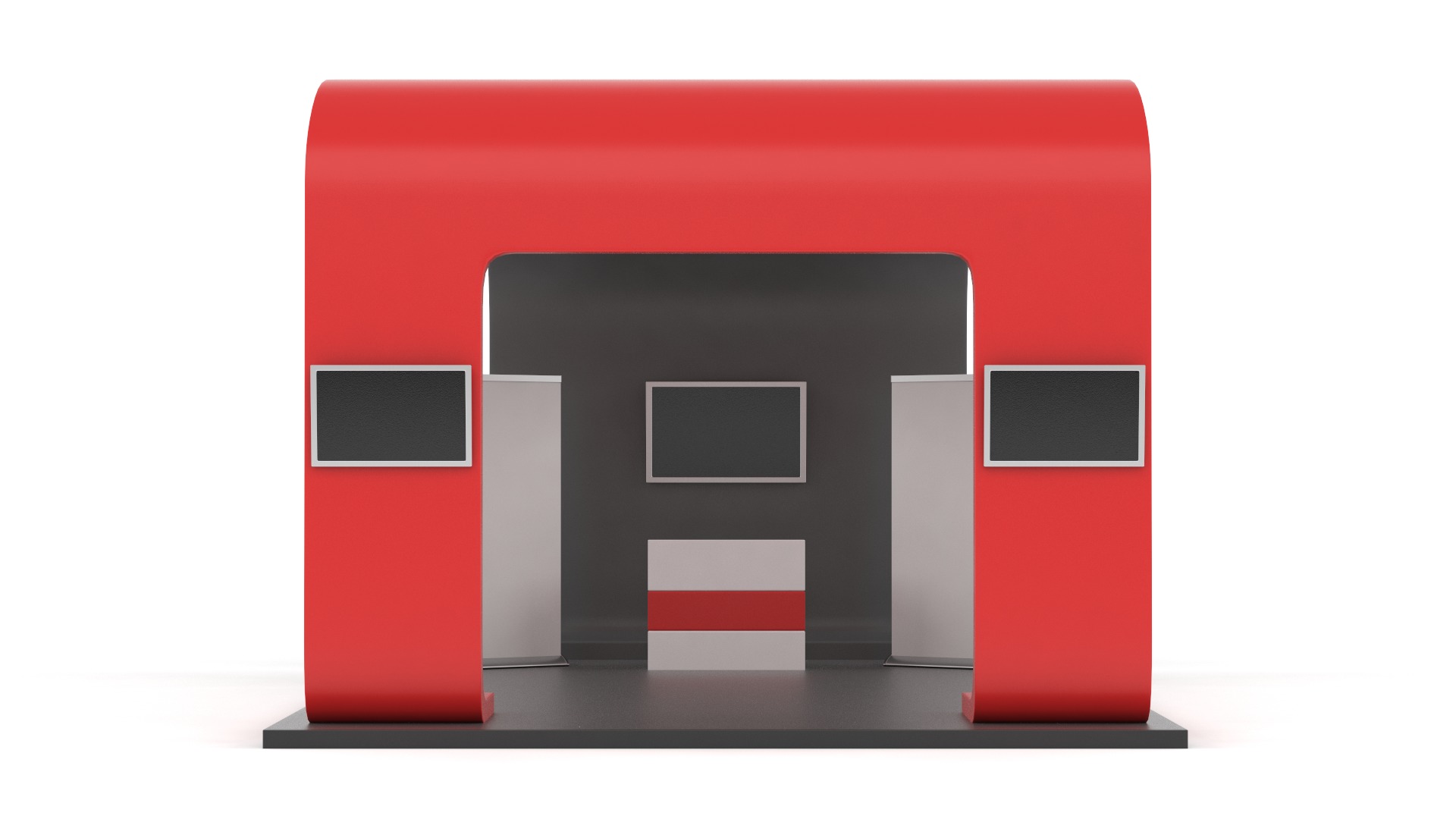 Exhibition Booth 3D model_1